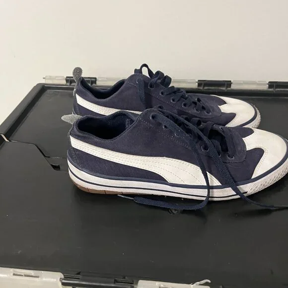 PUMA Men's 917 Fun Casual Sneakers Navy Blue/White US Size 7.5 EUC - Picture 7 of 7